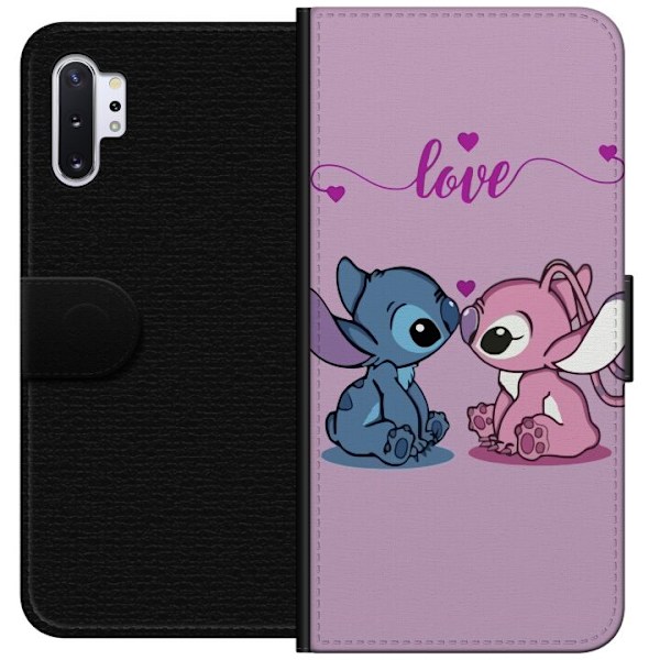 Samsung Galaxy Note10+ Tegnebogsetui Lilo & Stitch – Angel E