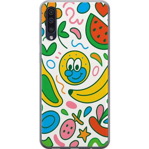 Samsung Galaxy A50 Genomskinligt Skal Butterfly Veil