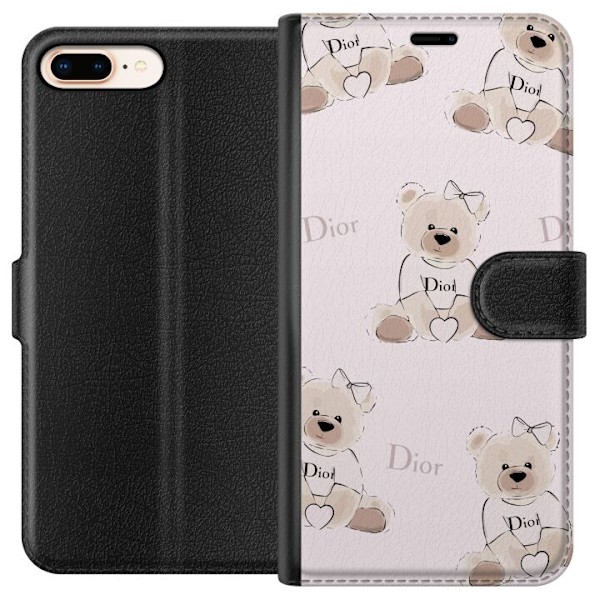 Apple iPhone 8 Plus Lompakkokotelo Teddy Dior Vibes - ylelline