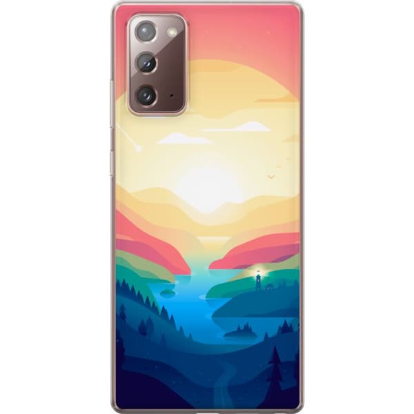 Kompatibelt Mobildeksel til Samsung Galaxy Note20 Godishorisont flerfarget