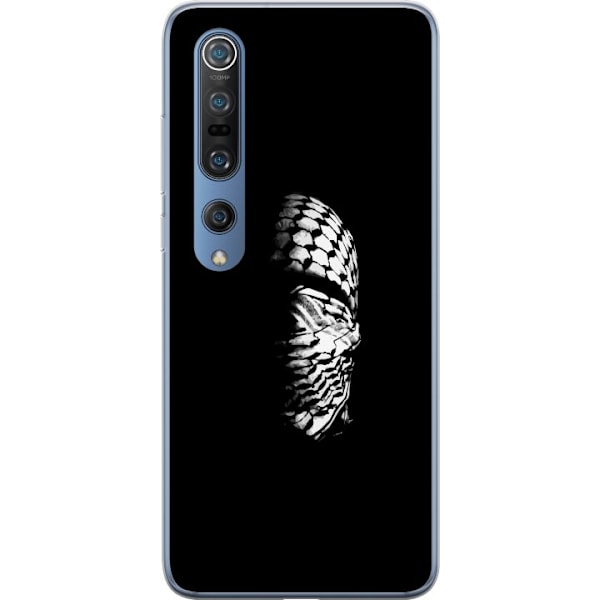 Xiaomi Mi 10 Pro 5G Genomskinligt Skal Keffiyeh-mönster – klassisk svartvit palestinasjal med kulturell tyngd