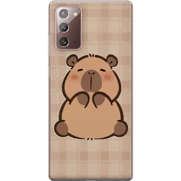 Samsung Galaxy Note20 Läpinäkyvä kuori Mobilskal kawaii capybara flera figurer japansk stil