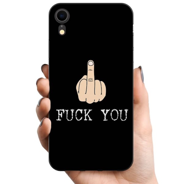 Apple iPhone XR TPU Matkapuhelimen kuori Vittu Sinä