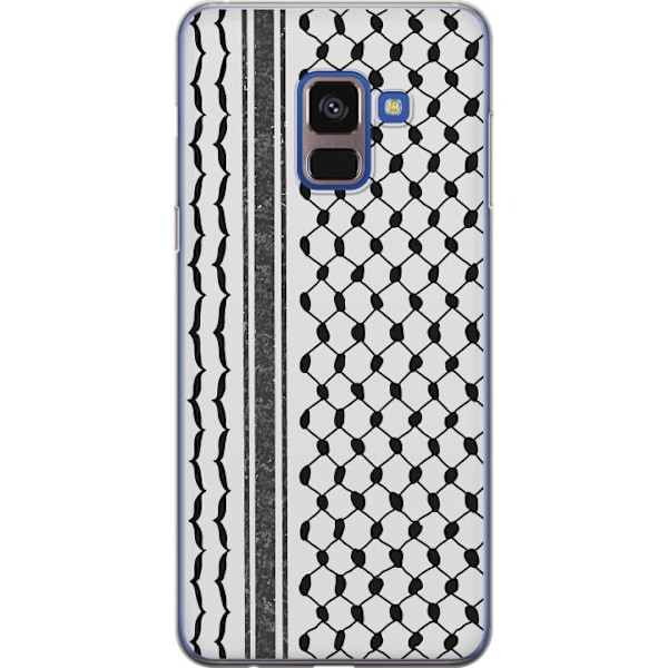 Samsung Galaxy A8 (2018) Läpinäkyvä kuori Palestiinalainen kuvio - perinteiseen tyyliin inspiroima keffiyeh-kangas