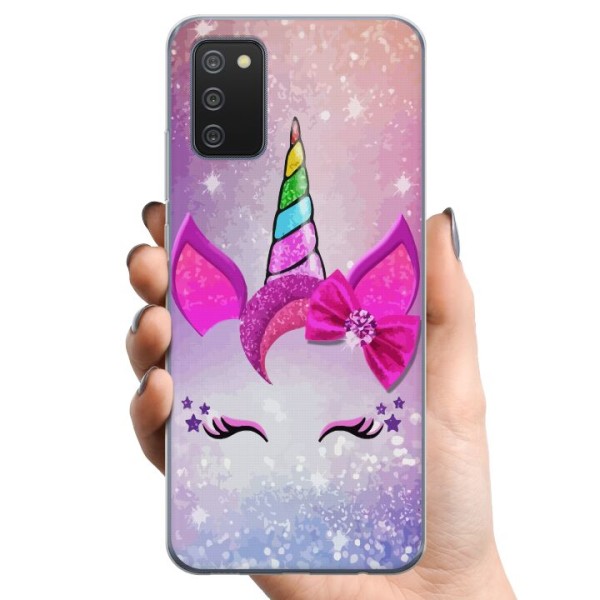 Samsung Galaxy A02s TPU Mobilcover Unicorn