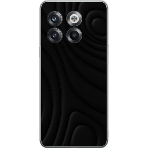 OnePlus 10T Läpinäkyvä kuori Tummat Aallot