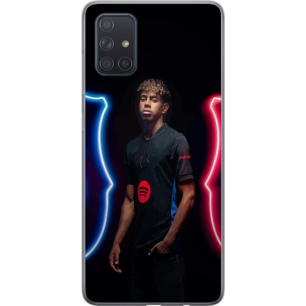 Samsung Galaxy A71 Läpinäkyvä kuori Yamal Jalkapallo FC Barcelona Nuori Lahjakkuus Pelaaja Jalkapallotähti Espanja La Liga Suosittu Motiivi