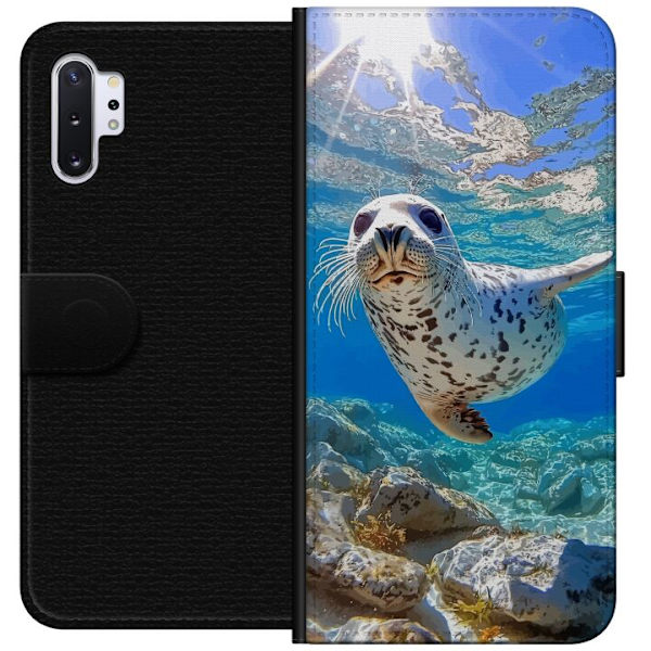 Samsung Galaxy Note10+ Lompakkokotelo Myynti Meri Uiminen Eläinaihe Luonto Vesimotiivi Sininen Suunnittelu Meriteema Suosittu Motiivi Villieläimet