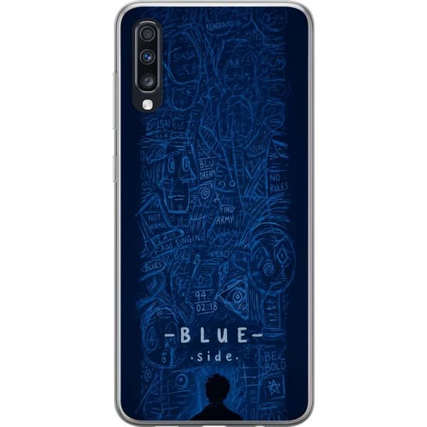 Kompatibelt Mobildeksel til Samsung Galaxy A70 Blue Side illustration blå