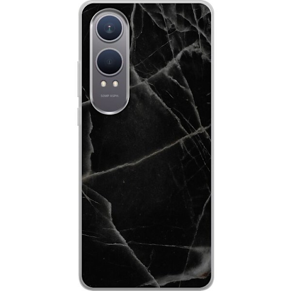 OnePlus Nord CE4 Lite Läpinäkyvä kuori Musta marmori