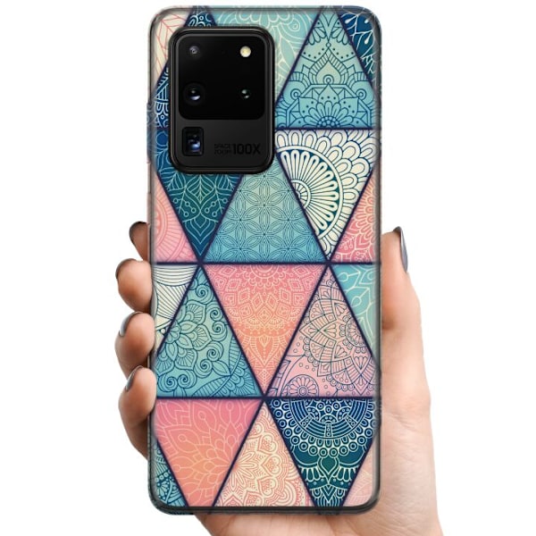 Samsung Galaxy S20 Ultra TPU Mobilcover Mandala Trekanter