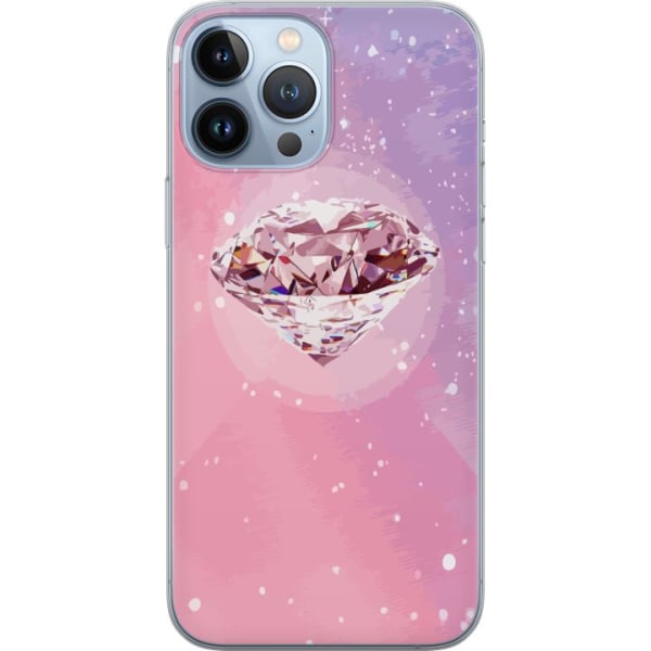 Apple iPhone 13 Pro Max Gjennomsiktig deksel Glitter Diamant