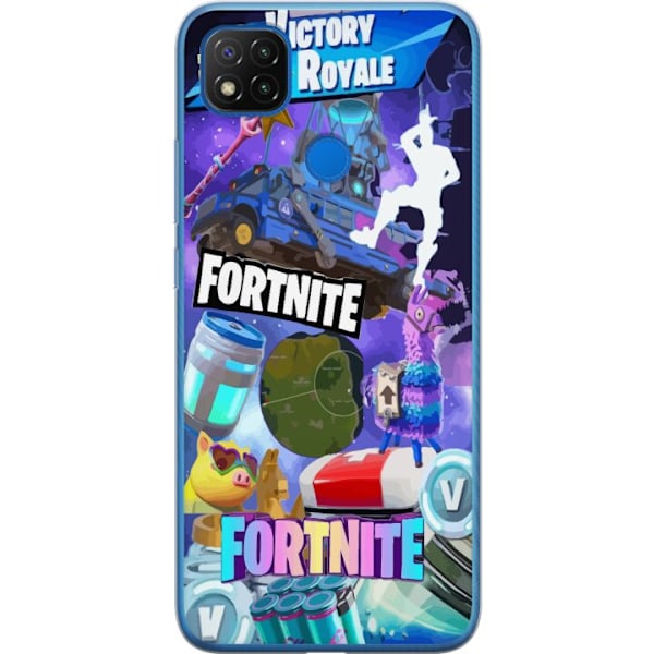 Xiaomi Redmi 9C Läpinäkyvä kuori Fortnite