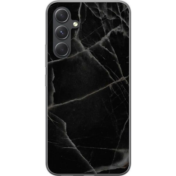 Samsung Galaxy S24+ Gjennomsiktig deksel Svart marmor