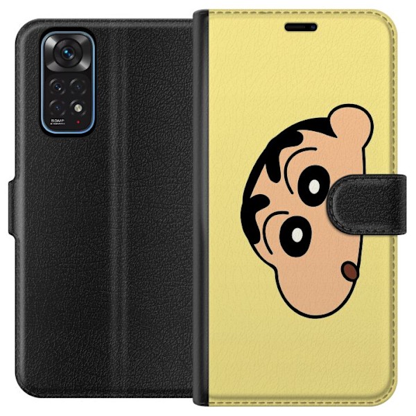 Xiaomi Redmi Note 11 Tegnebogsetui Peeking Shinchan