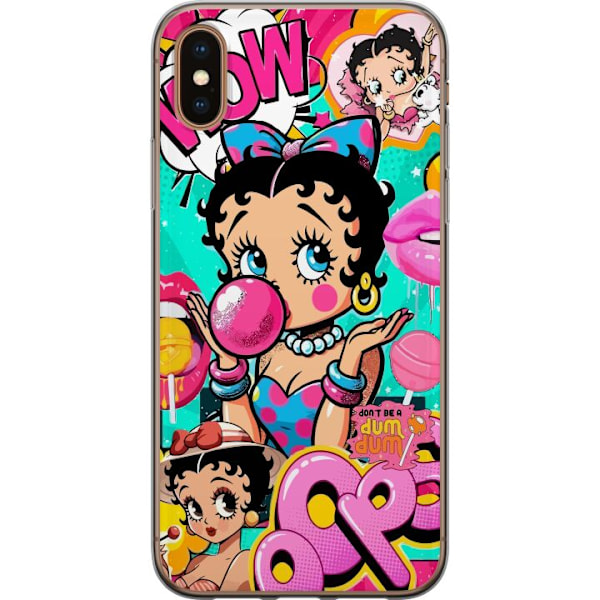 Apple iPhone XS Max Läpinäkyvä kuori Betty Boop