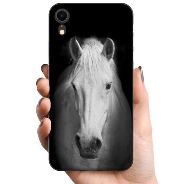 Apple iPhone XR TPU Matkapuhelimen kuori Valkoinen Hevonen