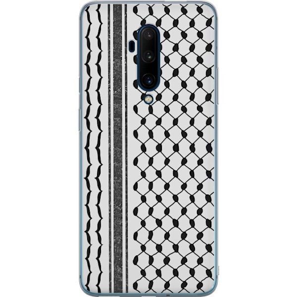 OnePlus 7T Pro Läpinäkyvä kuori Palestiinalainen kuvio - perinteiseen tyyliin inspiroima keffiyeh-kangas
