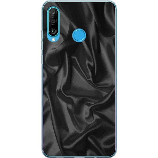 Huawei P30 lite Läpinäkyvä kuori Silkki Musta