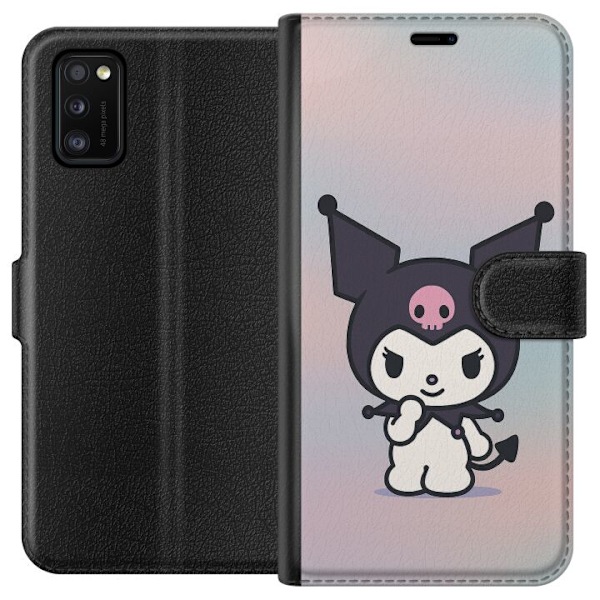 Samsung Galaxy A41 Lompakkokotelo Kawaii Sanrio Kuromi
