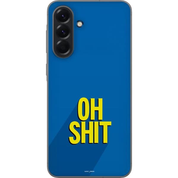 Kompatibelt Mobildeksel til Samsung Galaxy A56 Oh Shit text blå