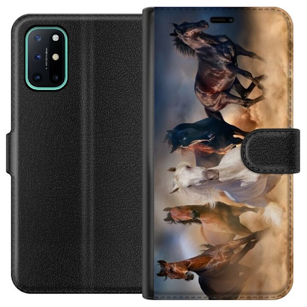 Kompatibel Tegnebogsetui til OnePlus 8T Heste
