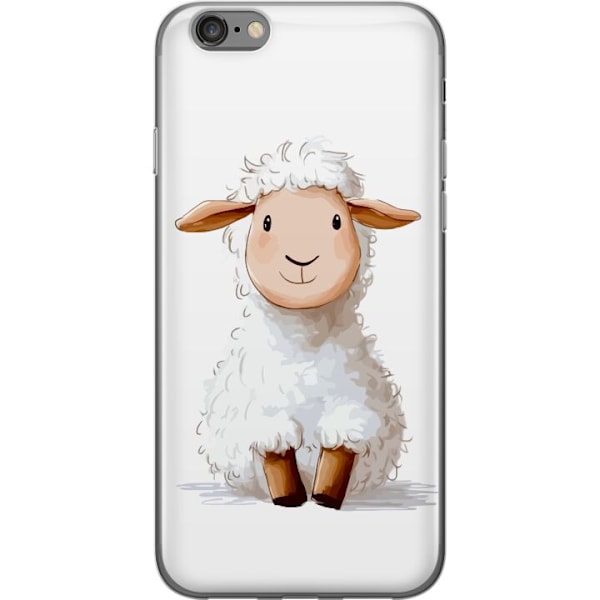Apple iPhone 6s Läpinäkyvä kuori Suloinen Lammas - lasten j