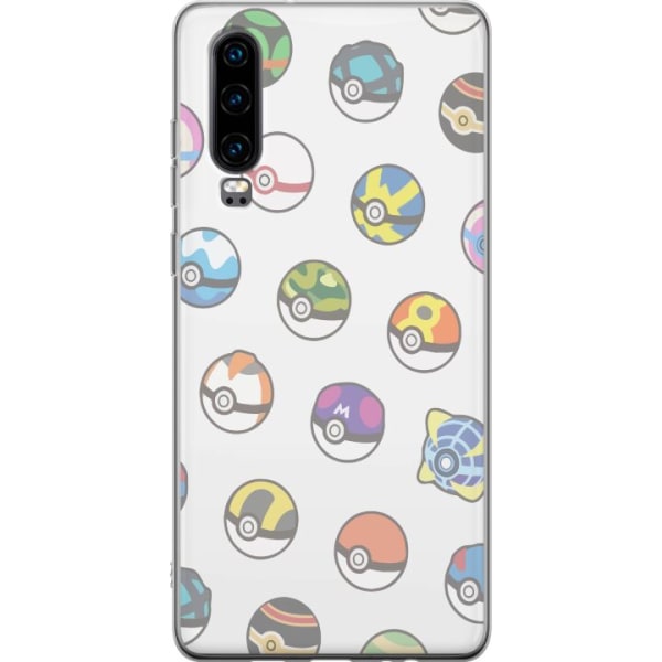 Huawei P30 Gennemsigtig cover Pokemon