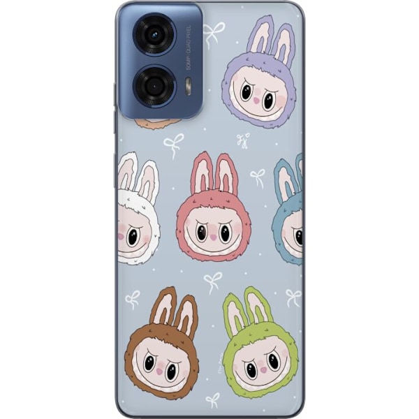 Motorola Moto G04 Läpinäkyvä kuori Tähtikuvioitu hirviöasenne