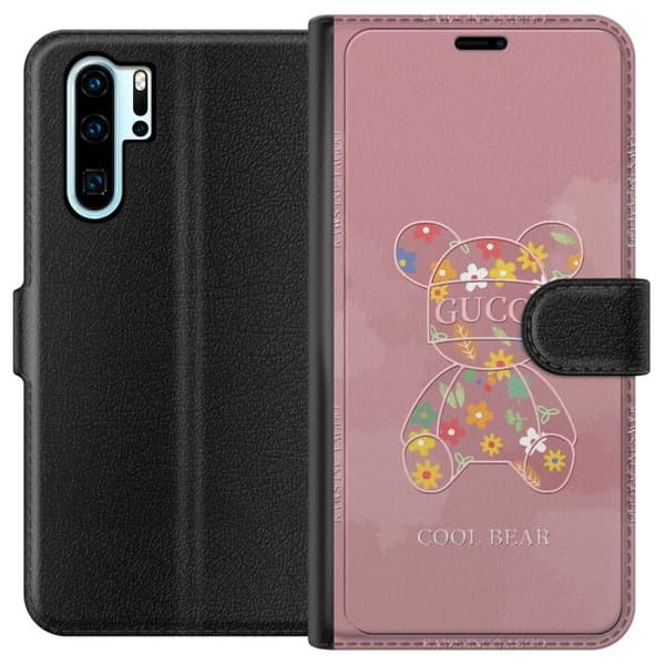 Kompatibelt Lommeboketui til Huawei P30 Pro Guggi Rosa
