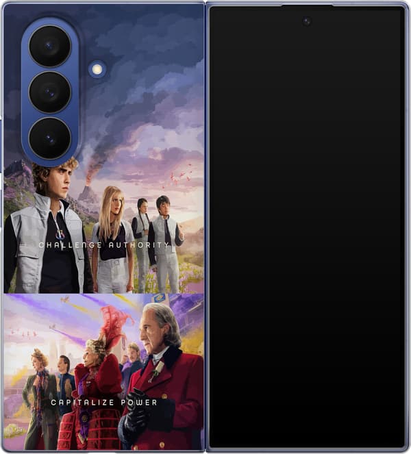 Kompatibelt Mobildeksel til Samsung Galaxy Z Fold7 Dødslekene med flere karakterer og vulkan