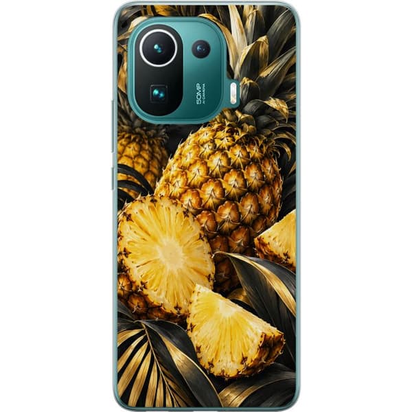 Kompatibel Mobilcover til Xiaomi Mi 11 Pro Guldananas guld