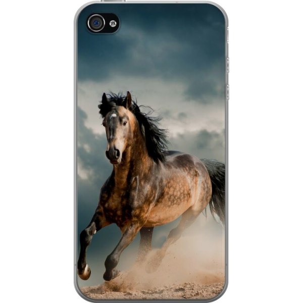 Apple iPhone 4 Gjennomsiktig deksel Hest