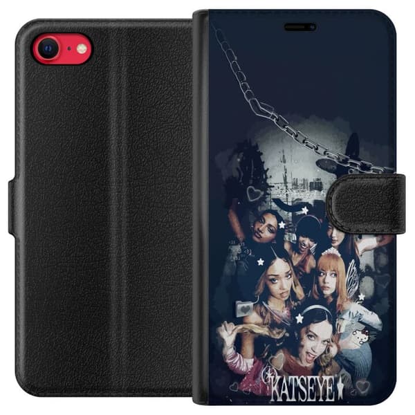 Yhteensopiva Lompakkokotelo Apple iPhone 7 KATSEYE musta