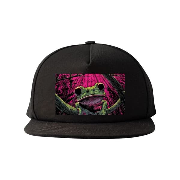 Snapback-lue svart one size