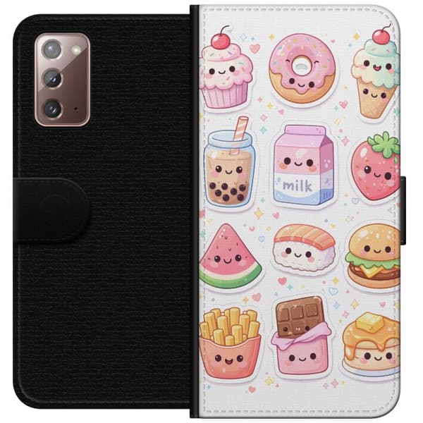 Kompatibel Tegnebogsetui til Samsung Galaxy Note20 pixelmonster grön