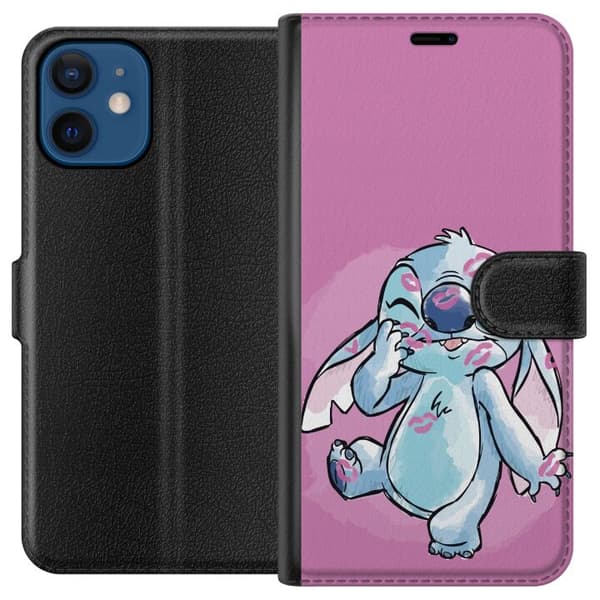 Kompatibel Tegnebogsetui til Apple iPhone 12 mini Stitch Puss