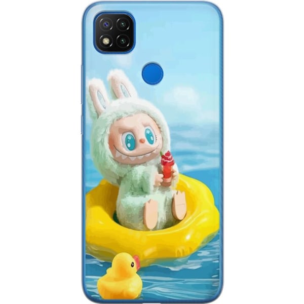 Xiaomi Redmi 9C Gennemsigtig cover Labubu Stripe Attack - Stri