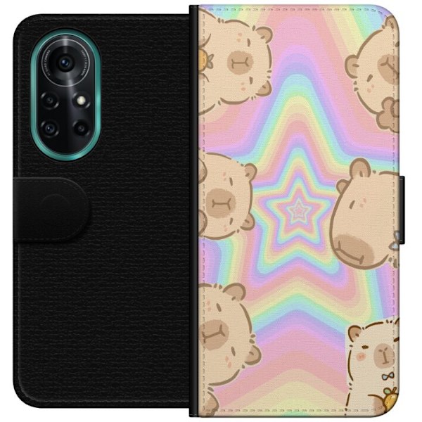 Huawei nova 8 Pro Tegnebogsetui Kawaii Capybara Galaxy Sød An