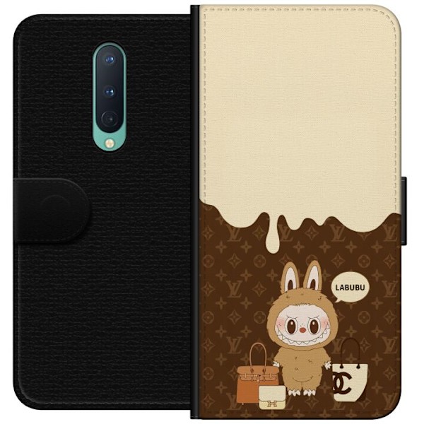 OnePlus 8 Lompakkokotelo Labubu Blue Chill - Sinisen sävyt ja rauhallinen ilme
