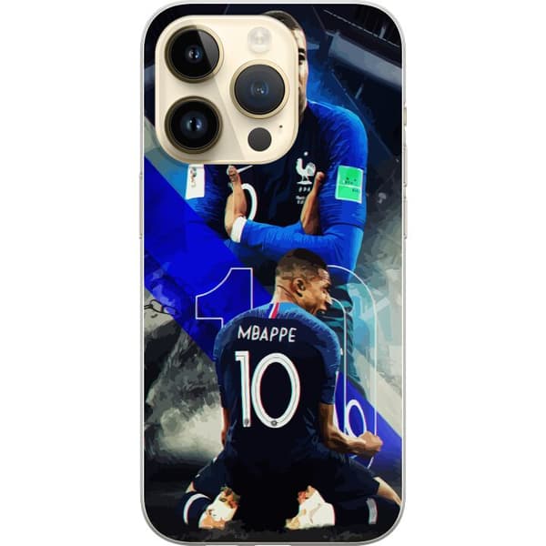 Kompatibelt Mobilskal till Apple iPhone 14 Pro Kylian Mbappé
