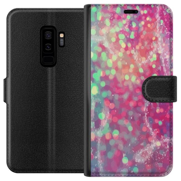 Kompatibel Tegnebogsetui til Samsung Galaxy S9+ Glitter
