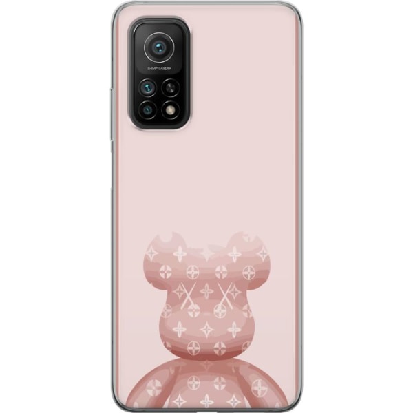 Xiaomi Mi 10T 5G Genomskinligt Skal LV Pink Bear