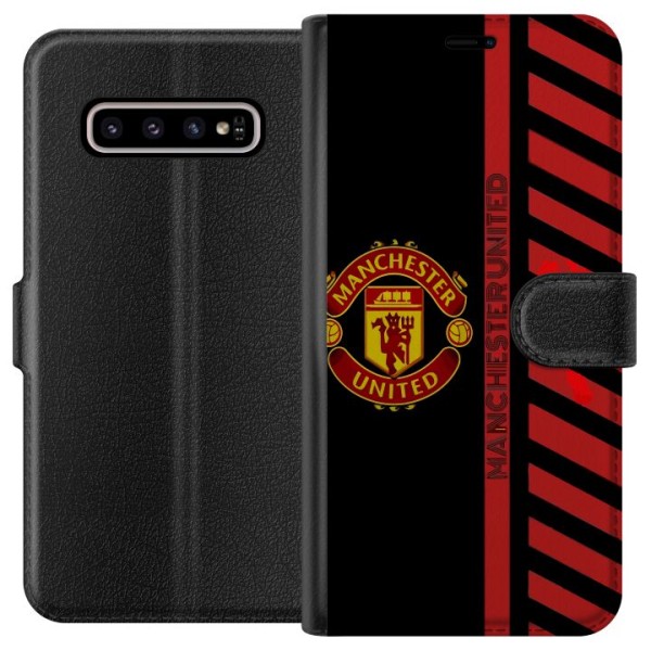 Samsung Galaxy S10+ Lompakkokotelo Manchester United
