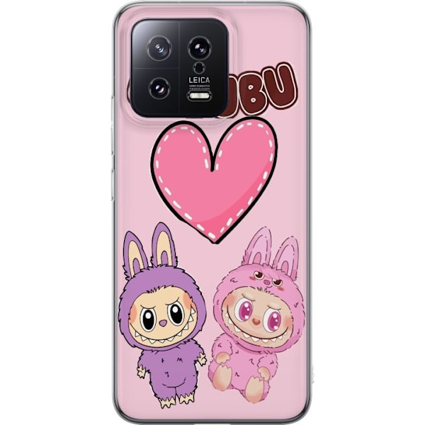 Xiaomi 13 Genomskinligt Skal Labubu Pink Monster