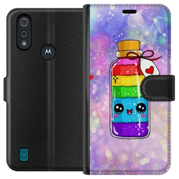 Motorola Moto E6i Tegnebogsetui Unicorn Drops
