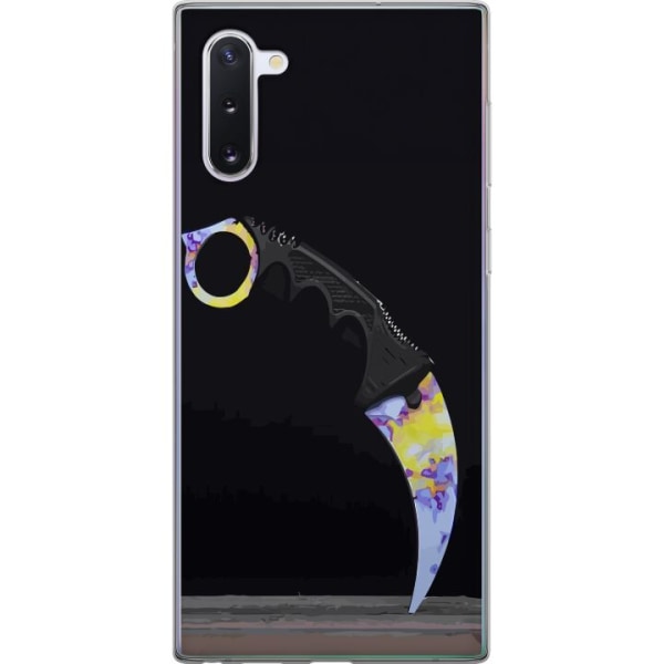 Samsung Galaxy Note10 Läpinäkyvä kuori Karambit / Butterfly