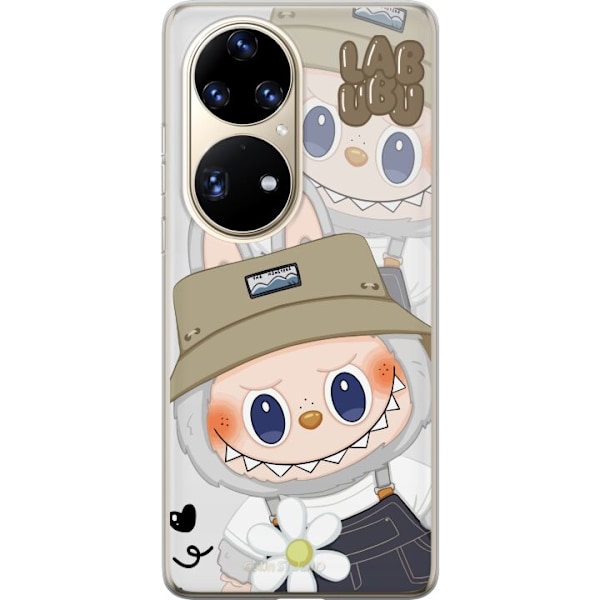 Huawei P50 Pro Gennemsigtig cover Labubu Minimal Mood - Enkel