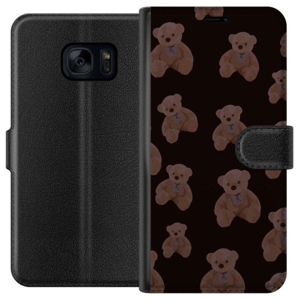 Samsung Galaxy S7 Plånboksfodral En björn flera björnar