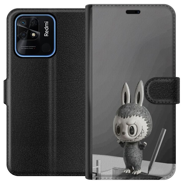 Xiaomi Redmi 10C Tegnebogsetui Pop Mart MEGA LABUBU LABUBU Ske